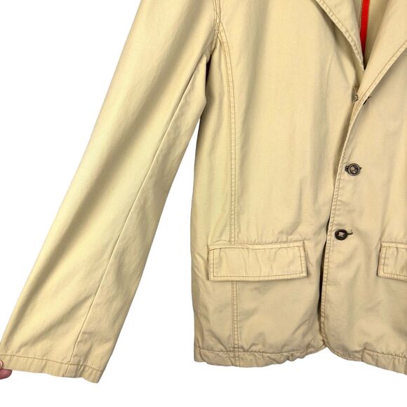 Plugg Jacket Womens XL Khaki Front Pocket Military Style‎ Utility Lightweight - Picture 5 of 11